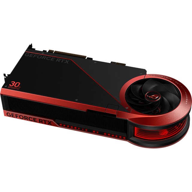 ROG Matrix GeForce RTX 5090 - ASUS Graphics Card 30th Anniversary Edition_Angled Back